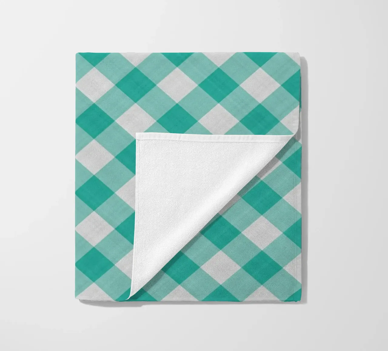Gingham in acqua telo mare da Happy Littles