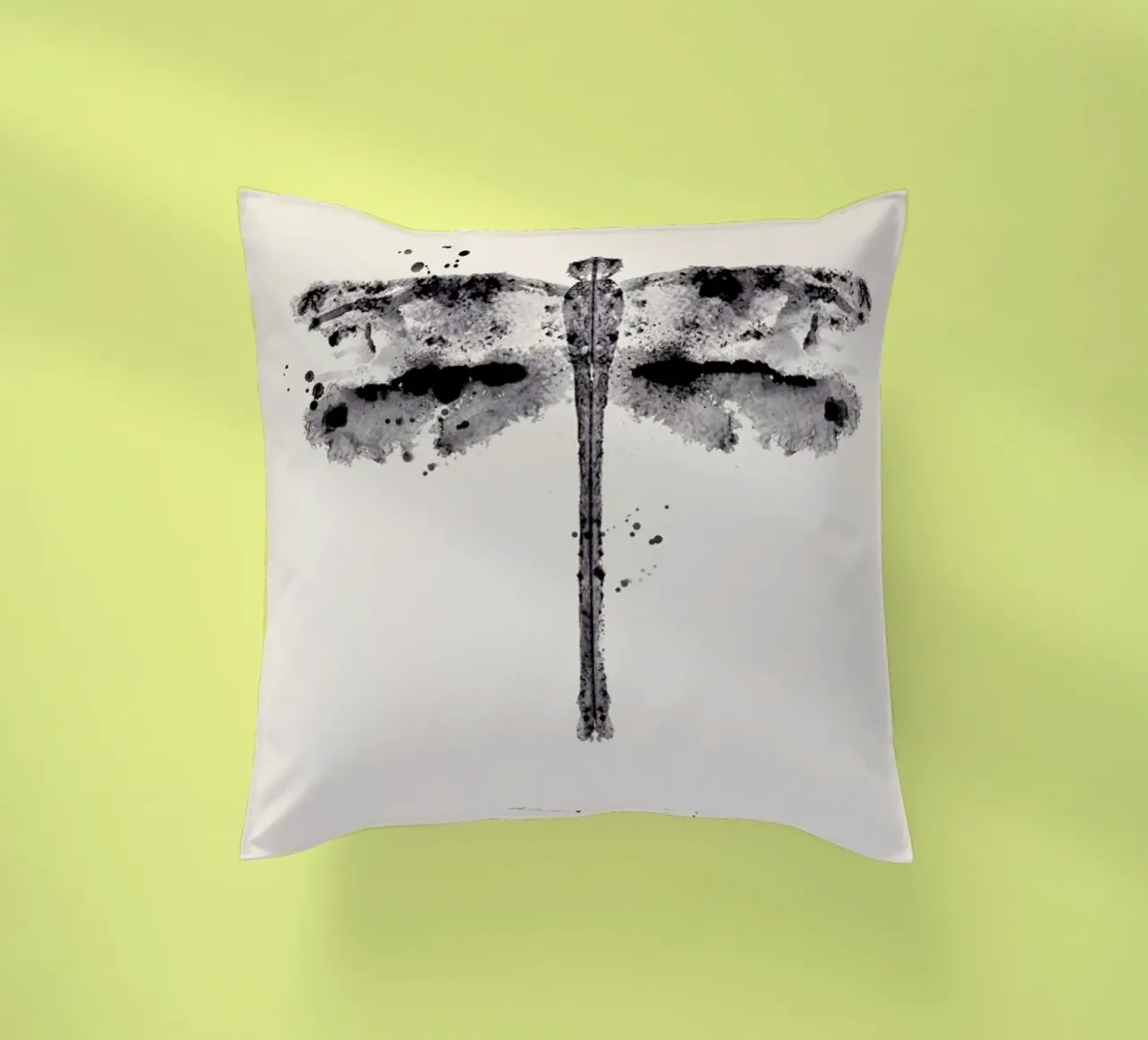 Ink Dragonfly Black & White cuscino da Flora & Fauna
