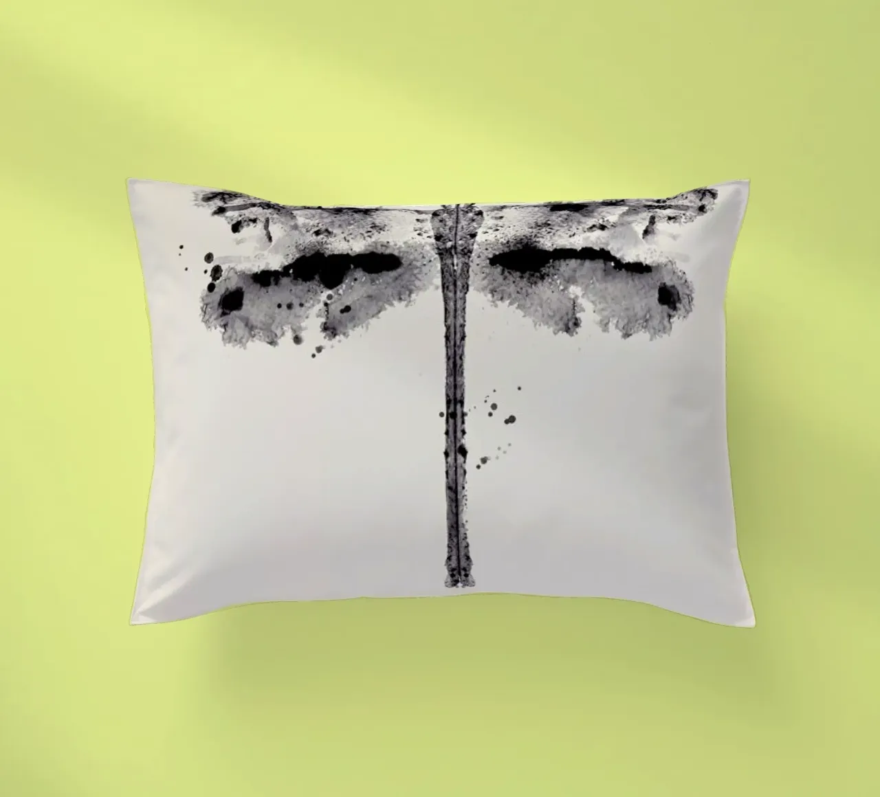 Ink Dragonfly Black & White cuscino da Flora & Fauna