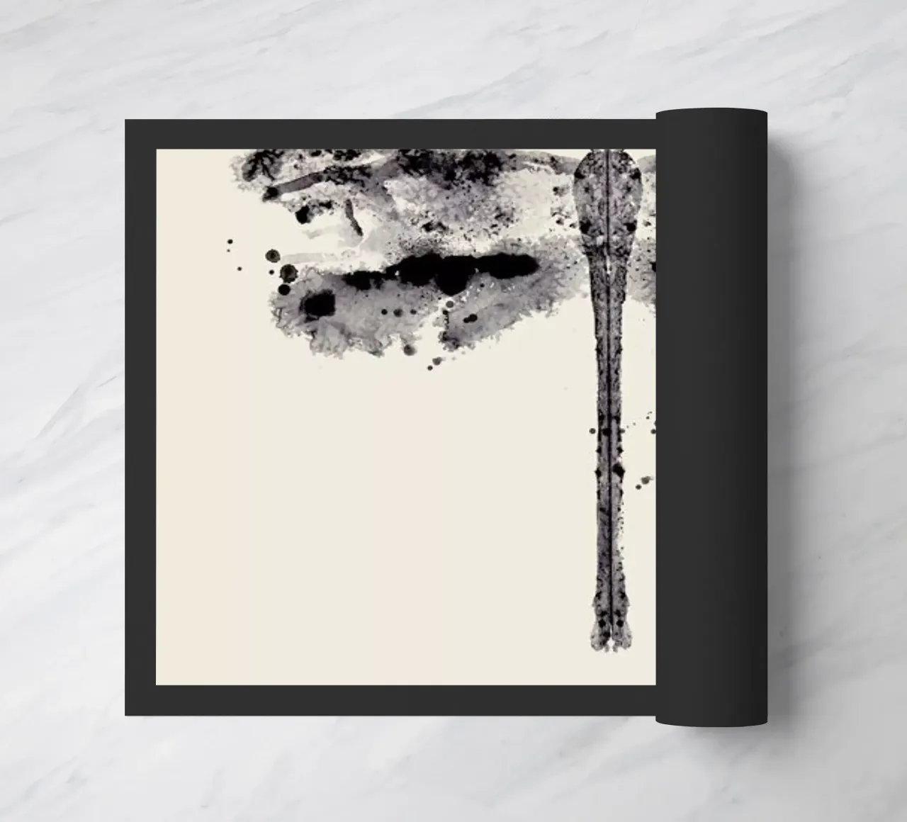 Ink Dragonfly Black & White zerbino da Flora & Fauna