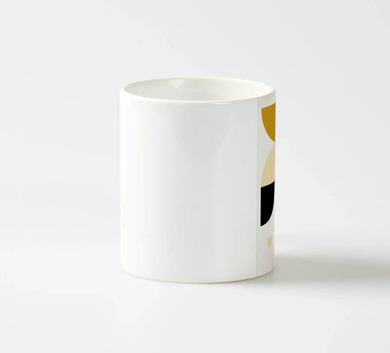 "L'Or de Cajamarca" - Art abstrait géométrique du milieu du siècle mug en céramique de NorwesClub