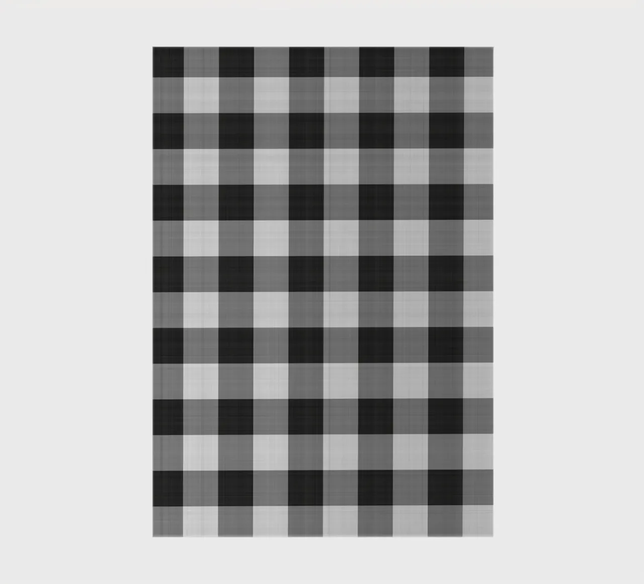 Gingham in Black Large notebook by Happy Littles