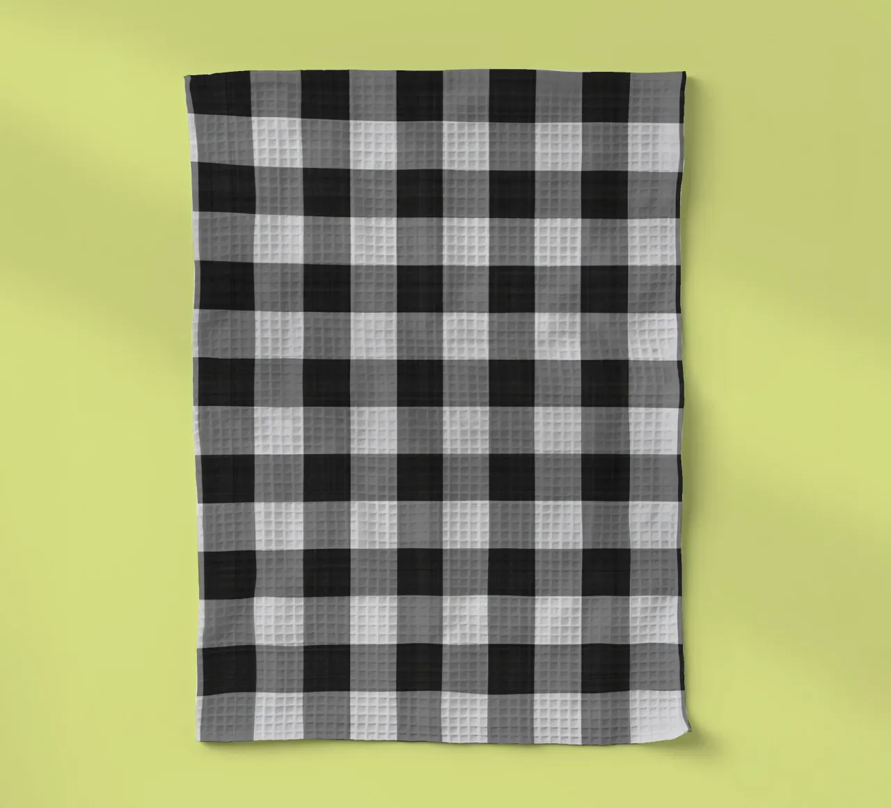 Vichy en noir Large torchon de Happy Littles