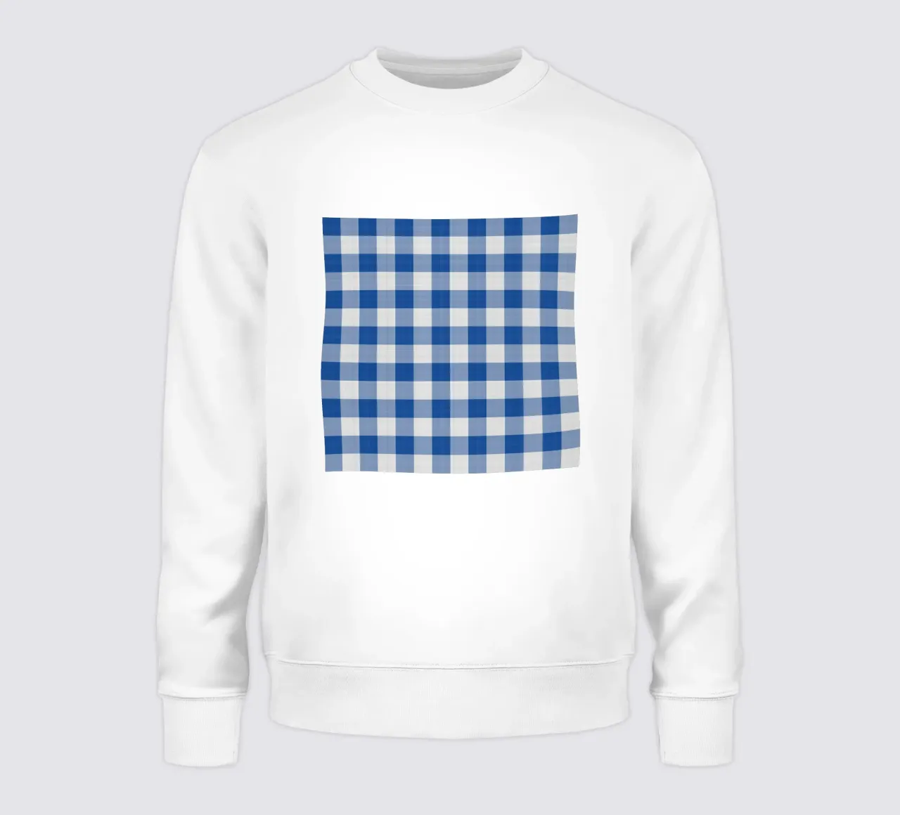 Gingham in blu grande felpa da Happy Littles