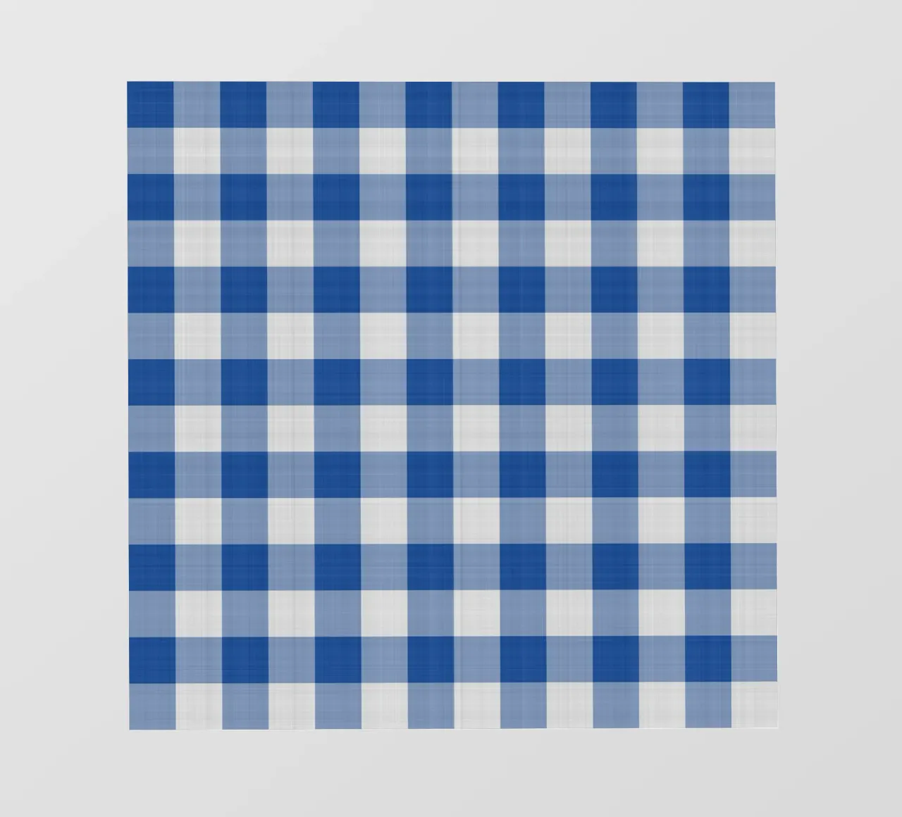 Gingham in blu grande telo in pvc da Happy Littles