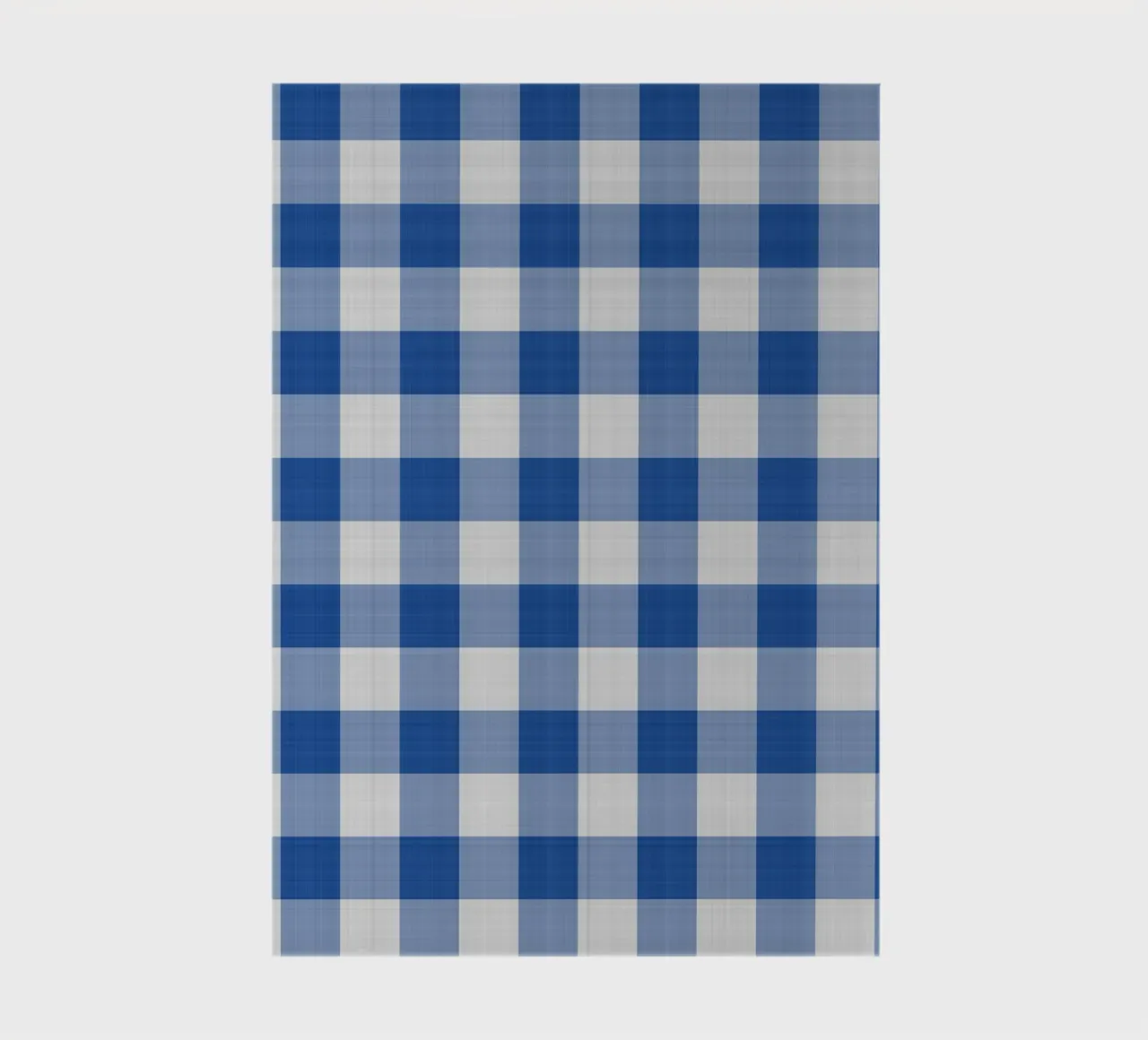 Gingham in Blue Large notebook by Happy Littles