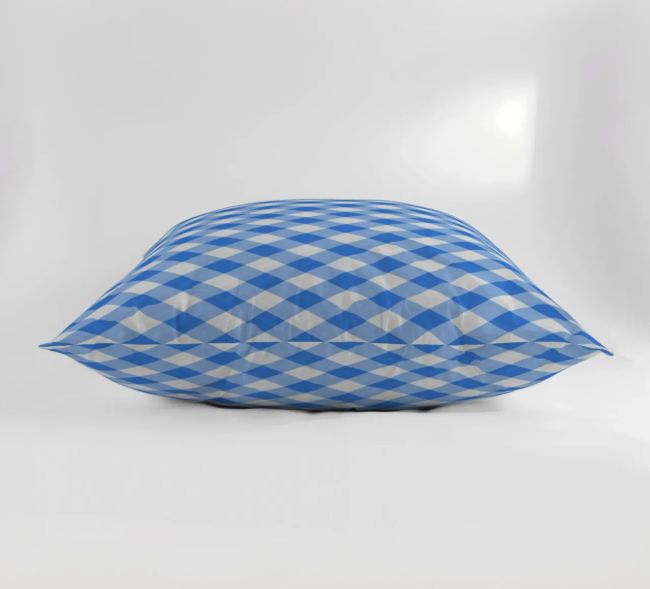Gingham in blu cuscino da Happy Littles