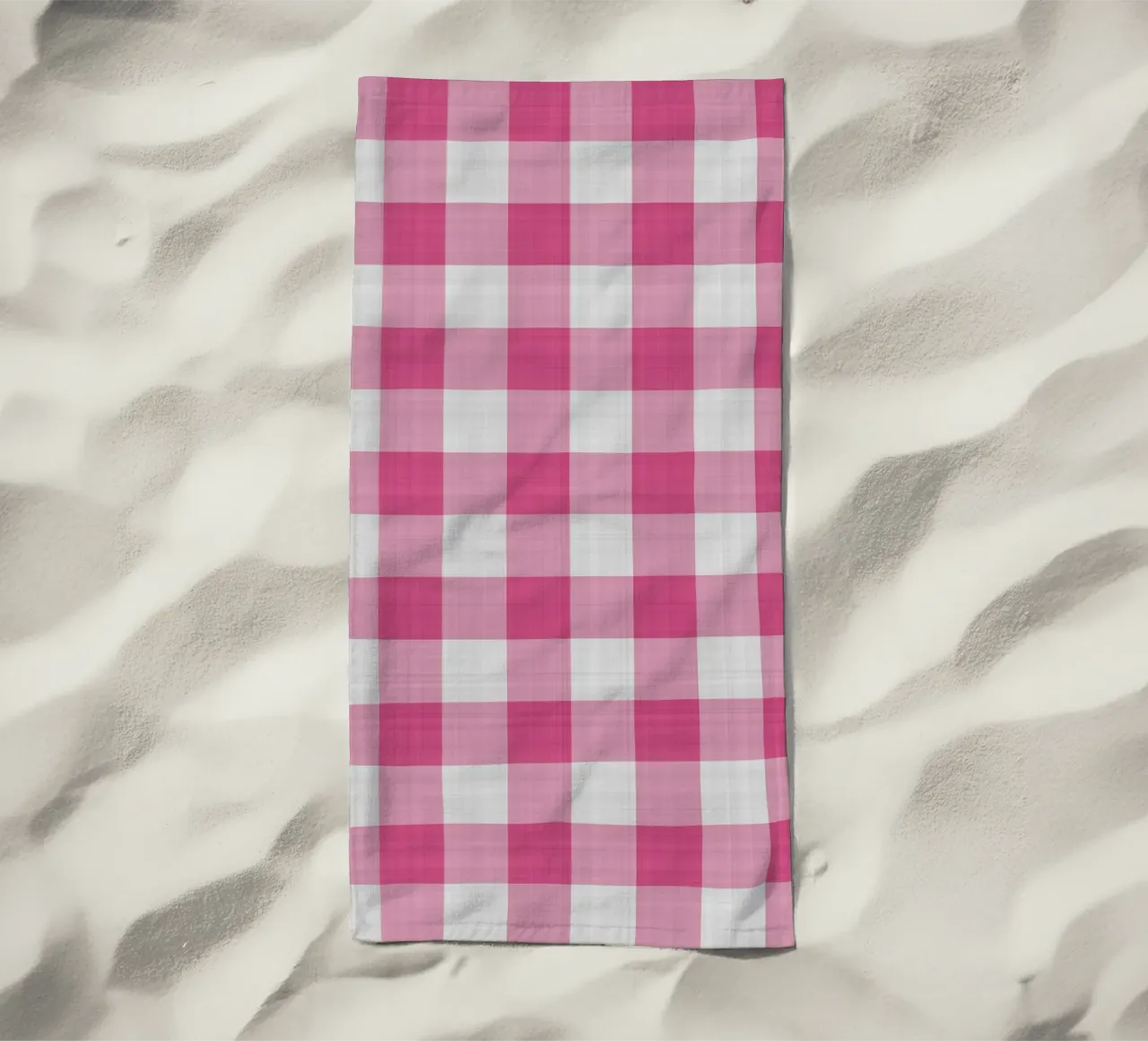 Guinga rosa oscuro grande toalla de playa de Happy Littles