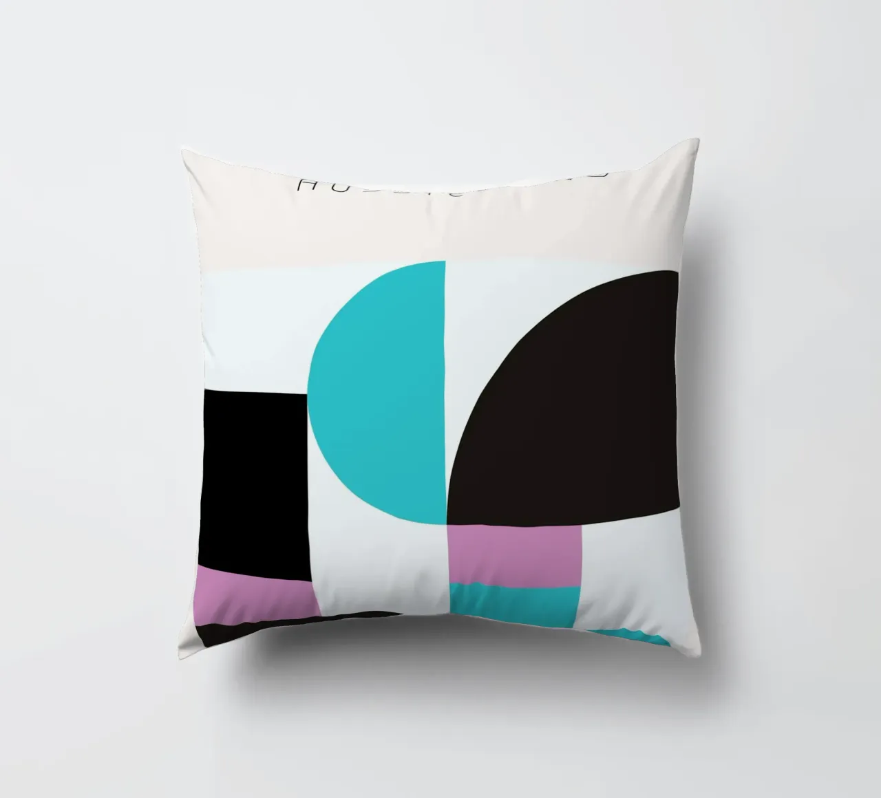 Bauhaus Exhibition Geometry - Modern Abstract Art Print decorative cushion by NorwesClub