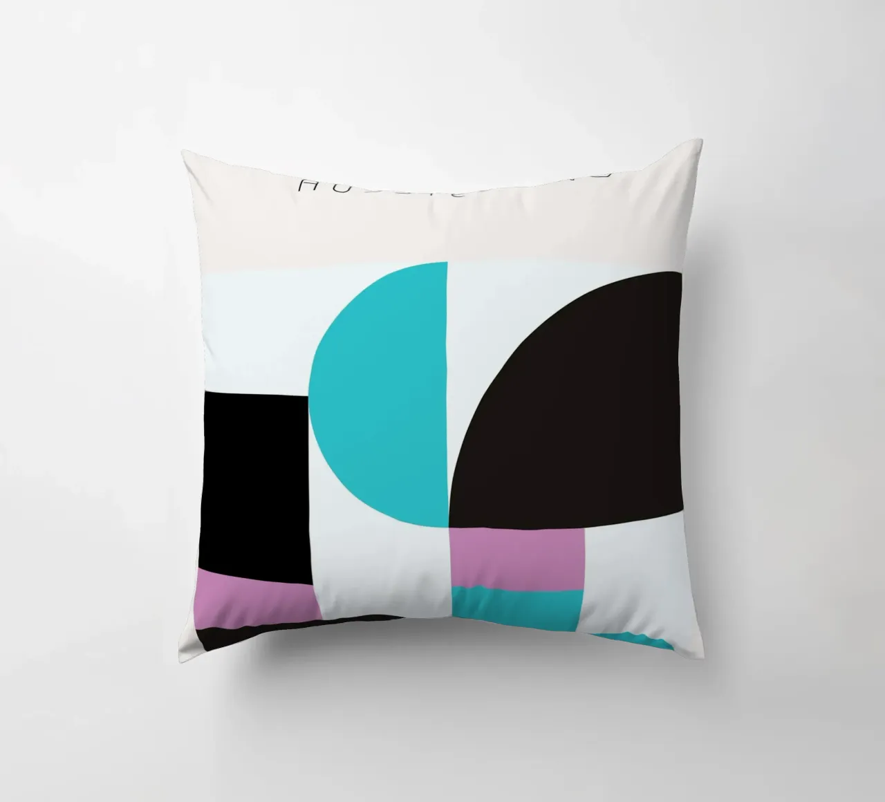 Bauhaus Exhibition Geometry - Modern Abstract Art Print decorative cushion by NorwesClub