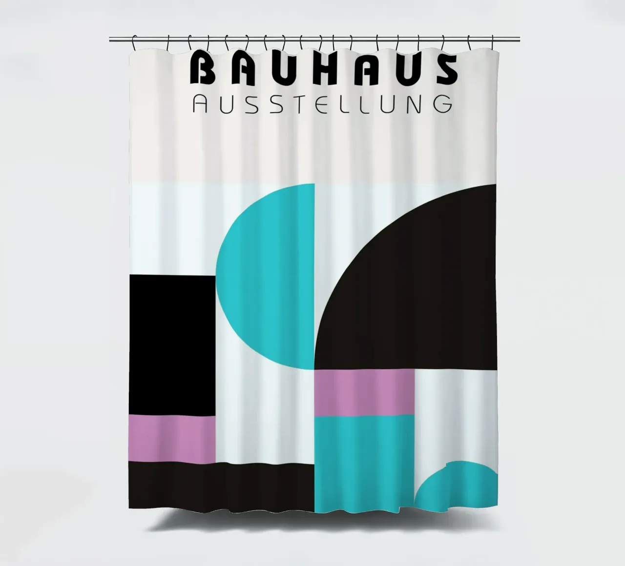 Bauhaus Ausstellung Geometry - Modern Abstract Art Print Duschvorhang von NorwesClub