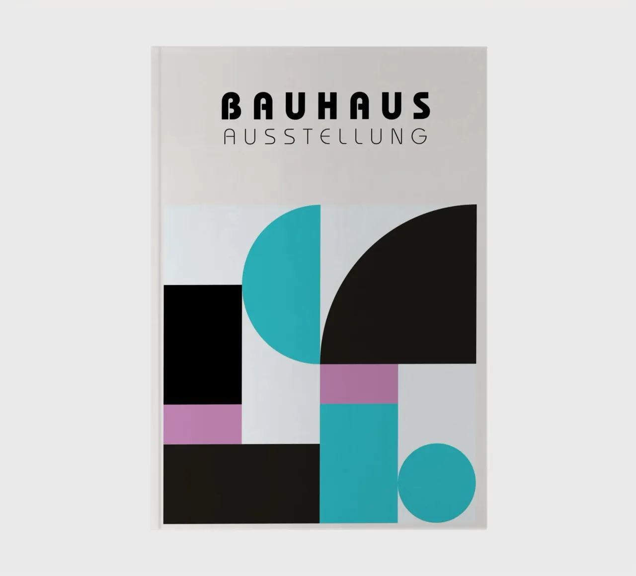 Bauhaus Exposition Géométrie - Modern Abstract Art Print carnet de notes de NorwesClub