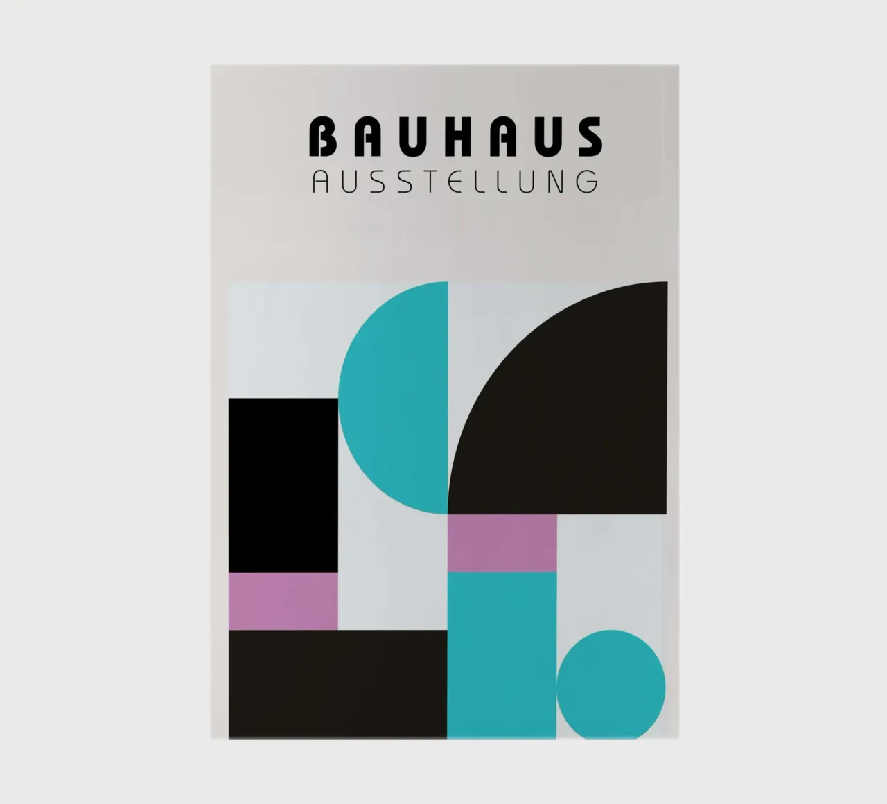Bauhaus Exposition Géométrie - Modern Abstract Art Print carnet de notes de NorwesClub