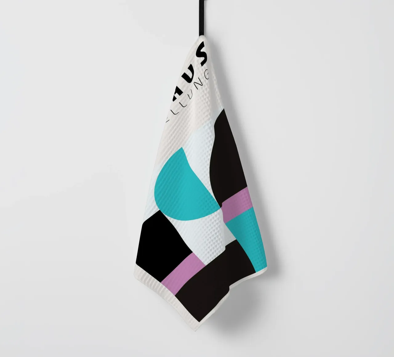 Bauhaus Tentoonstelling Geometrie - Moderne Abstracte Kunstdruk theedoek van NorwesClub
