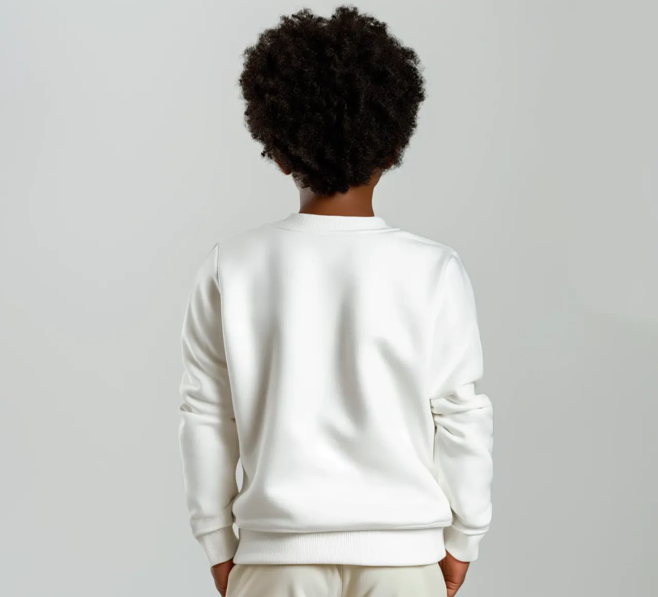 Gingham in Hellviolett Groß Kinder Sweatshirt von Happy Littles