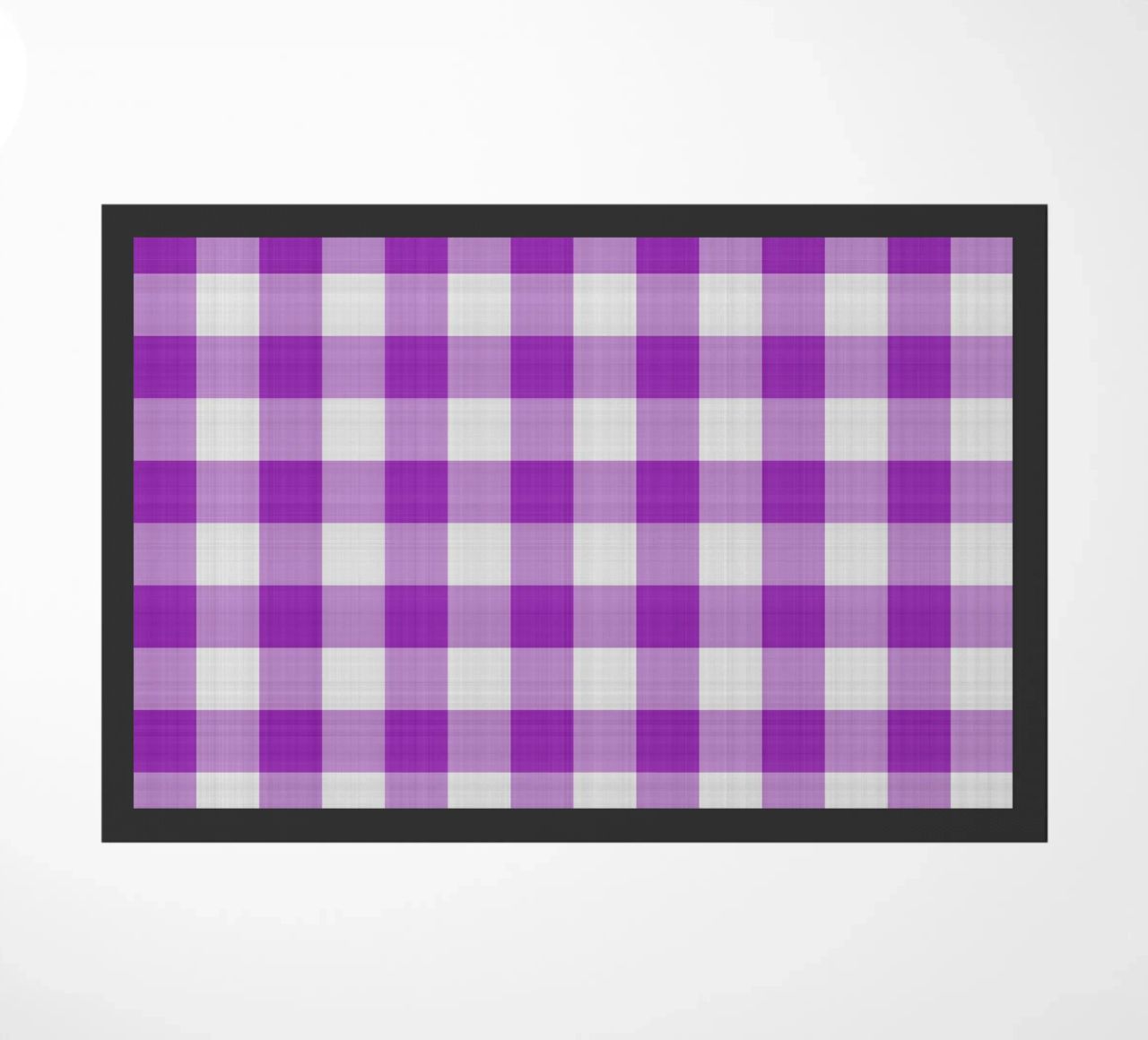 Gingham in viola chiaro grande zerbino da Happy Littles