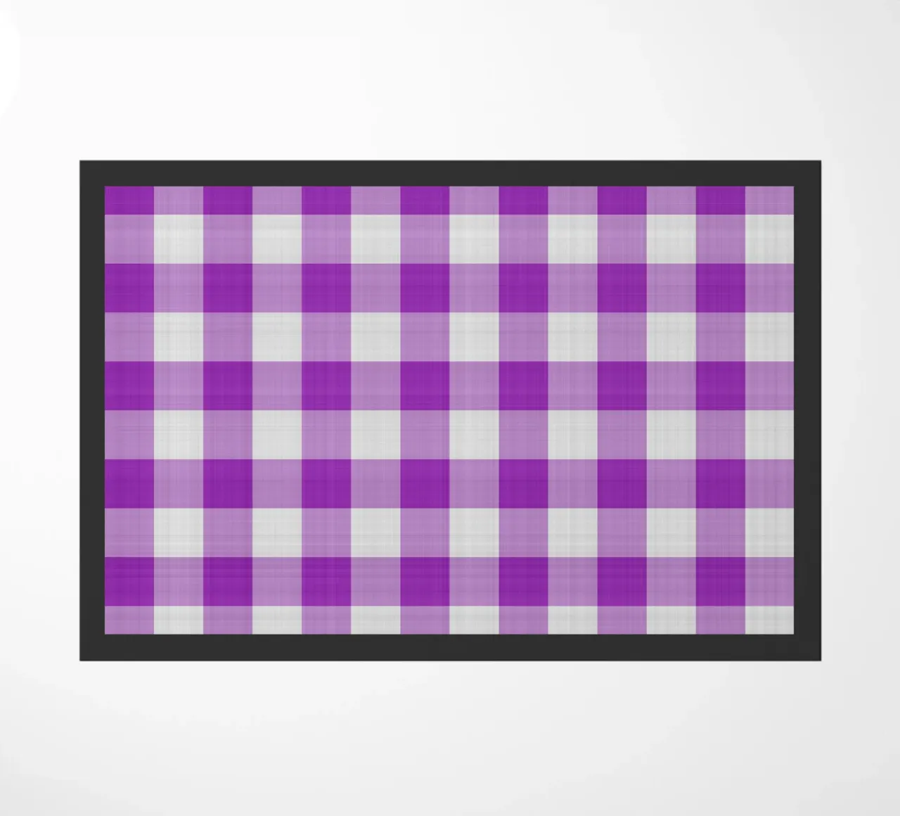 Gingham in viola chiaro grande zerbino da Happy Littles
