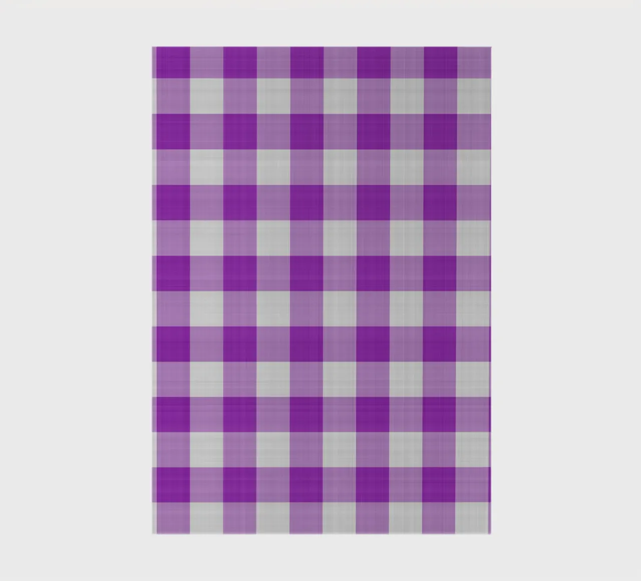 Gingham in Hellviolett Groß Notizbuch von Happy Littles