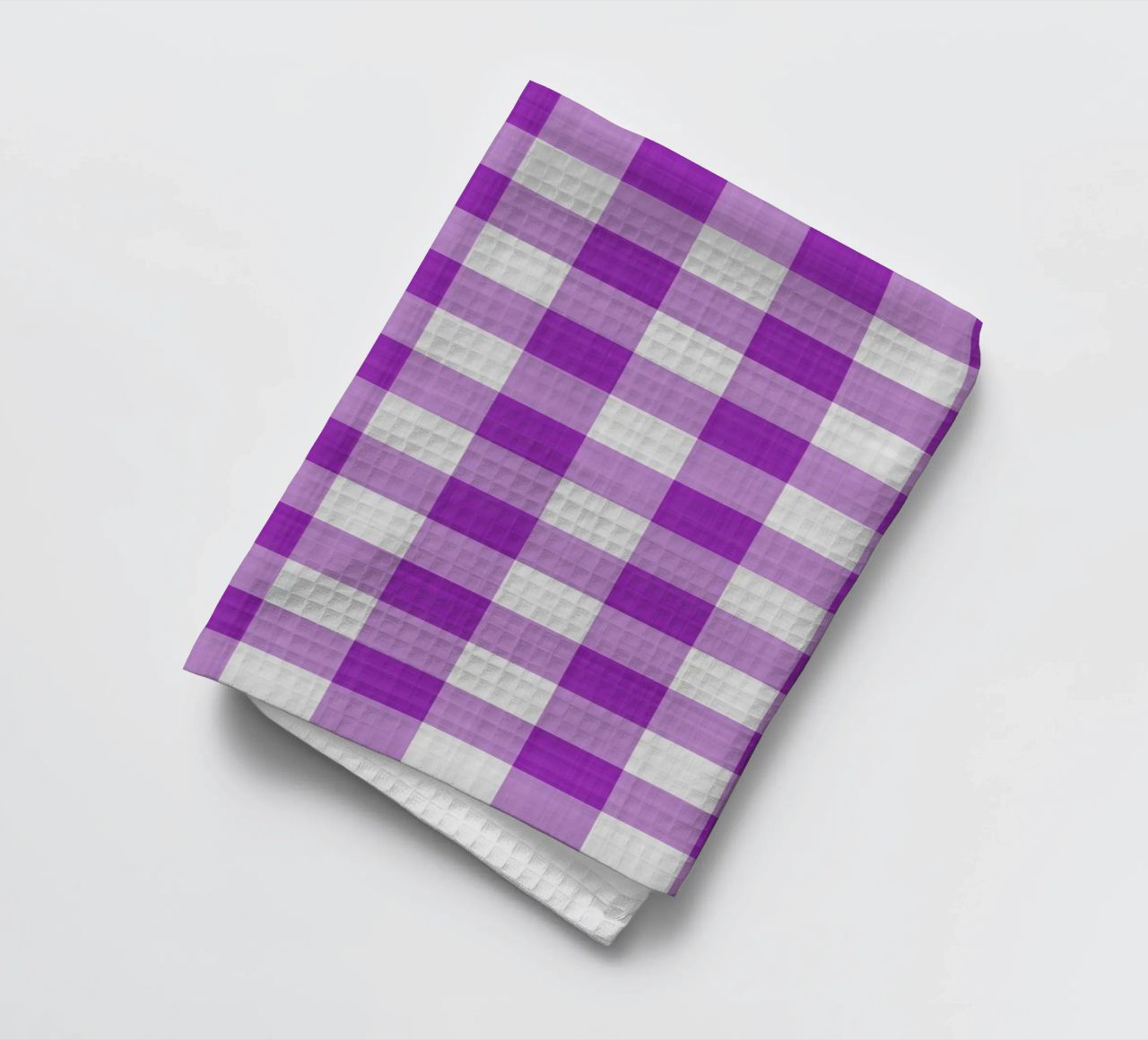 Gingham in viola chiaro grande canovaccio da cucina da Happy Littles