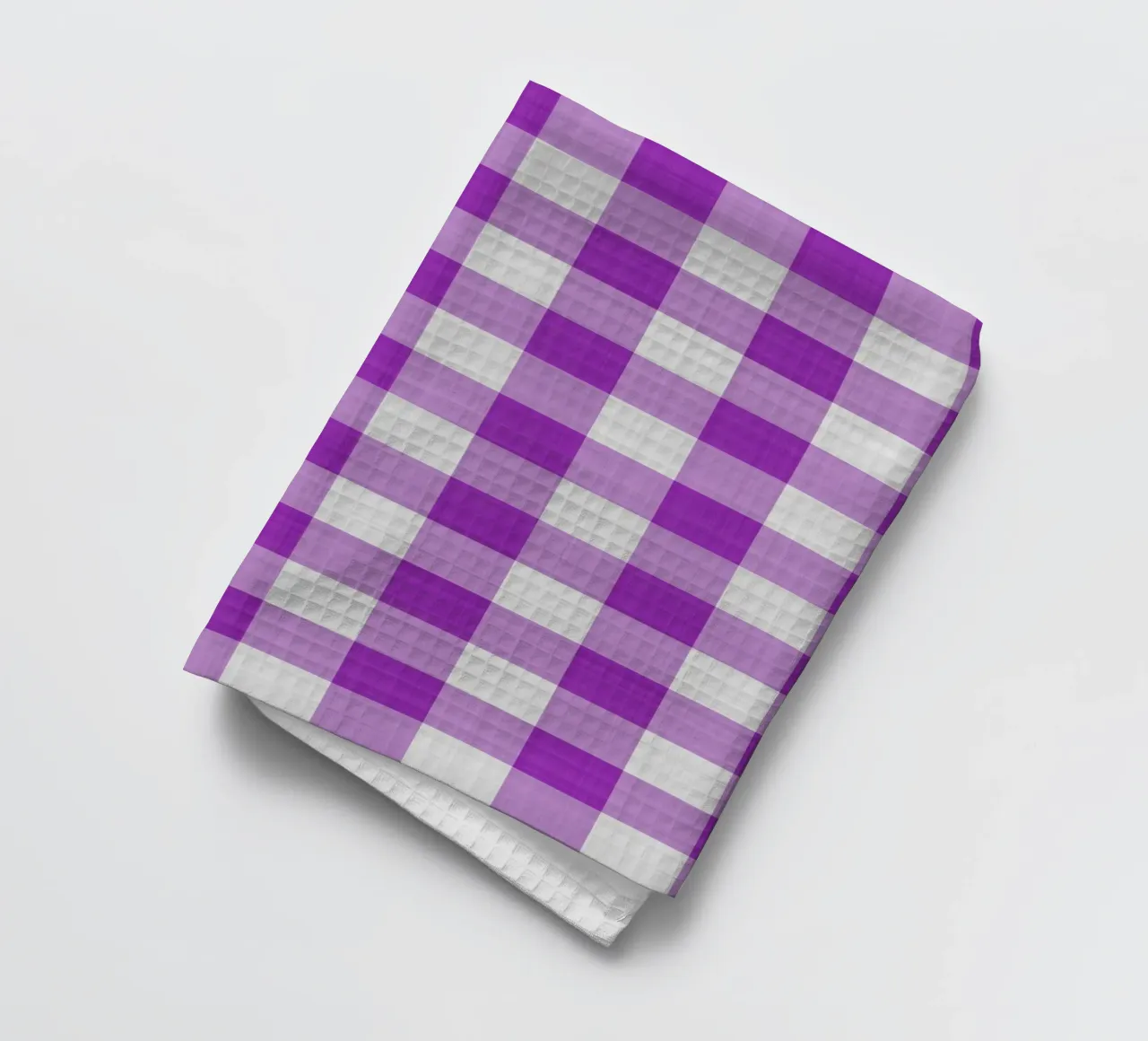 Gingham in viola chiaro grande canovaccio da cucina da Happy Littles