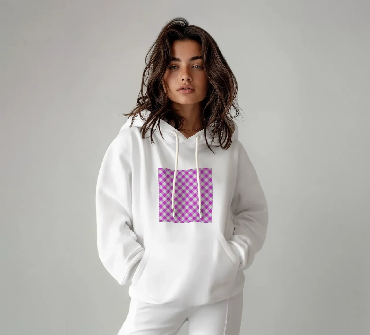 Guinga en fucsia sudadera con capucha de Happy Littles