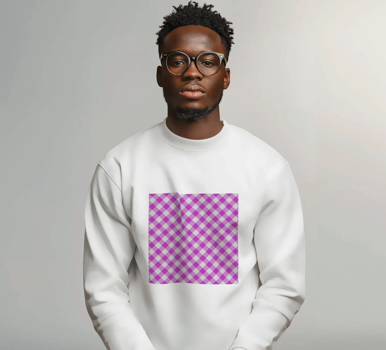 Gingham in fucsia felpa da Happy Littles