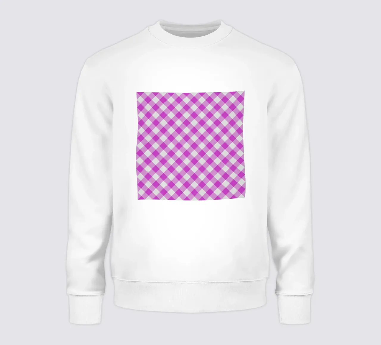 Gingham in Fuchsia Sweatshirt von Happy Littles