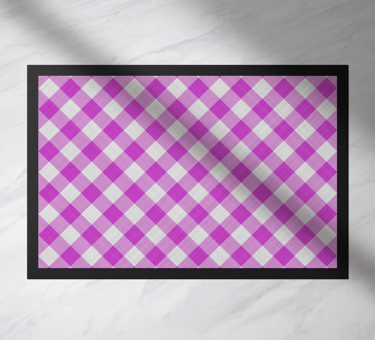 Gingham in fucsia zerbino da Happy Littles