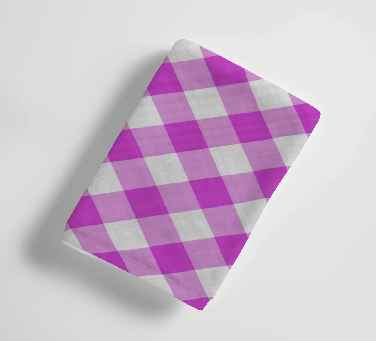 Gingham in fucsia asciugamano da bagno da Happy Littles