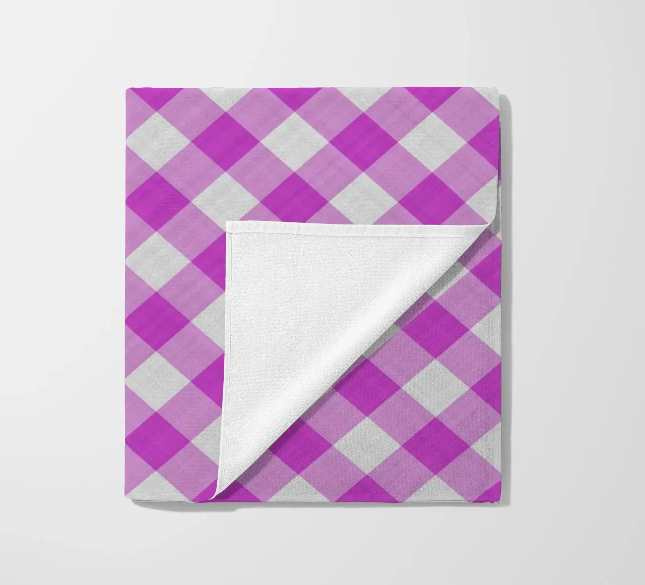 Gingham in fucsia telo mare da Happy Littles