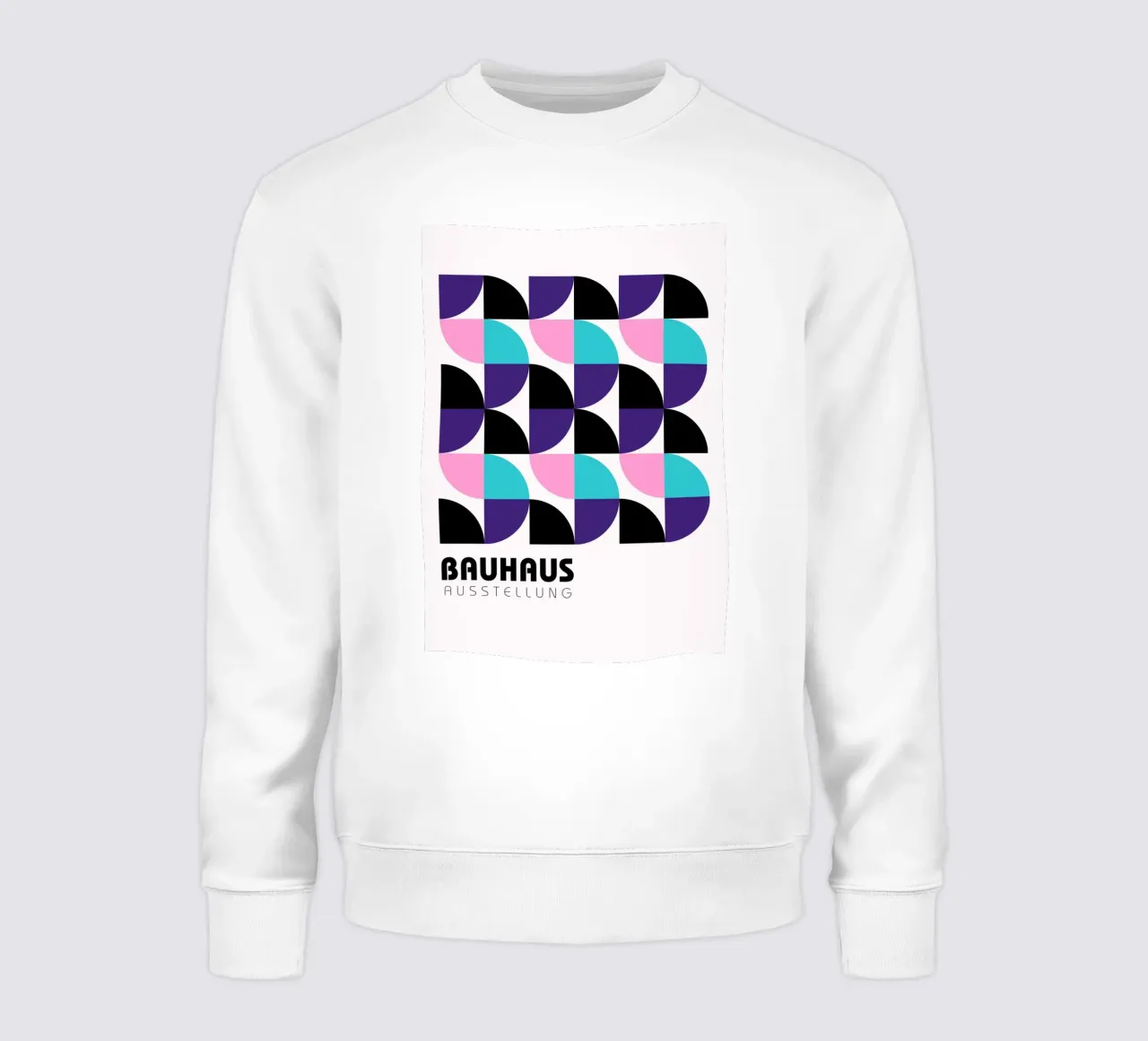 Bauhaus Geometric Grid - Modern Abstract Pop Art Print sudadera de NorwesClub