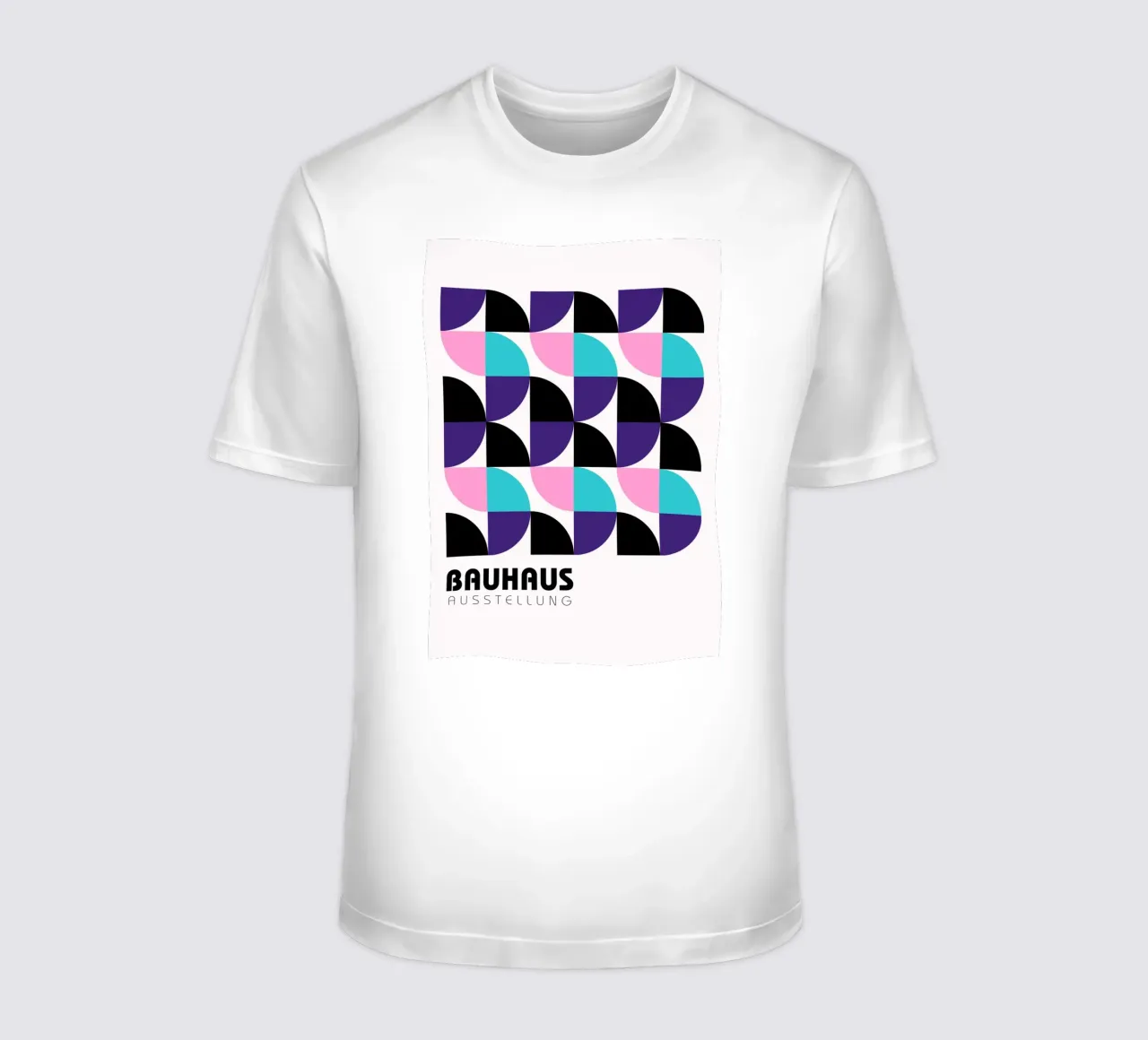 Bauhaus Geometric Grid - Modern Abstract Pop Art Print t-shirt by NorwesClub