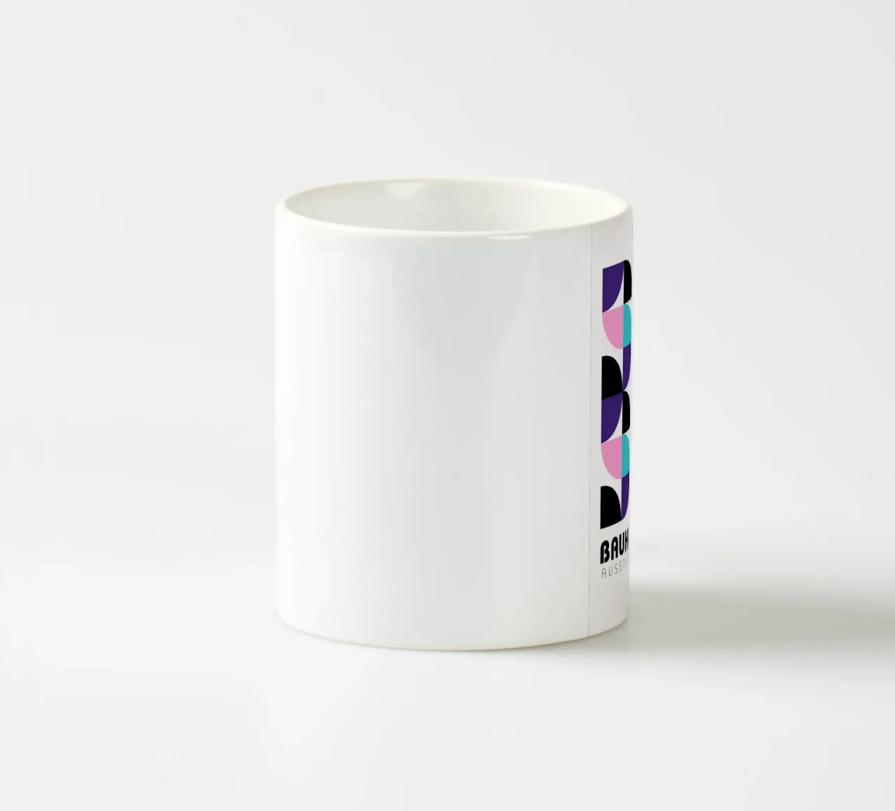 Bauhaus geometrisch raster - moderne abstracte pop-artprint keramische mok van NorwesClub