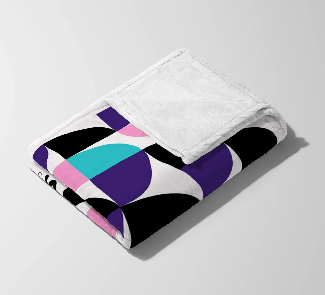 Bauhaus Geometric Grid - Modern Abstract Pop Art Print Fleecedecke von NorwesClub