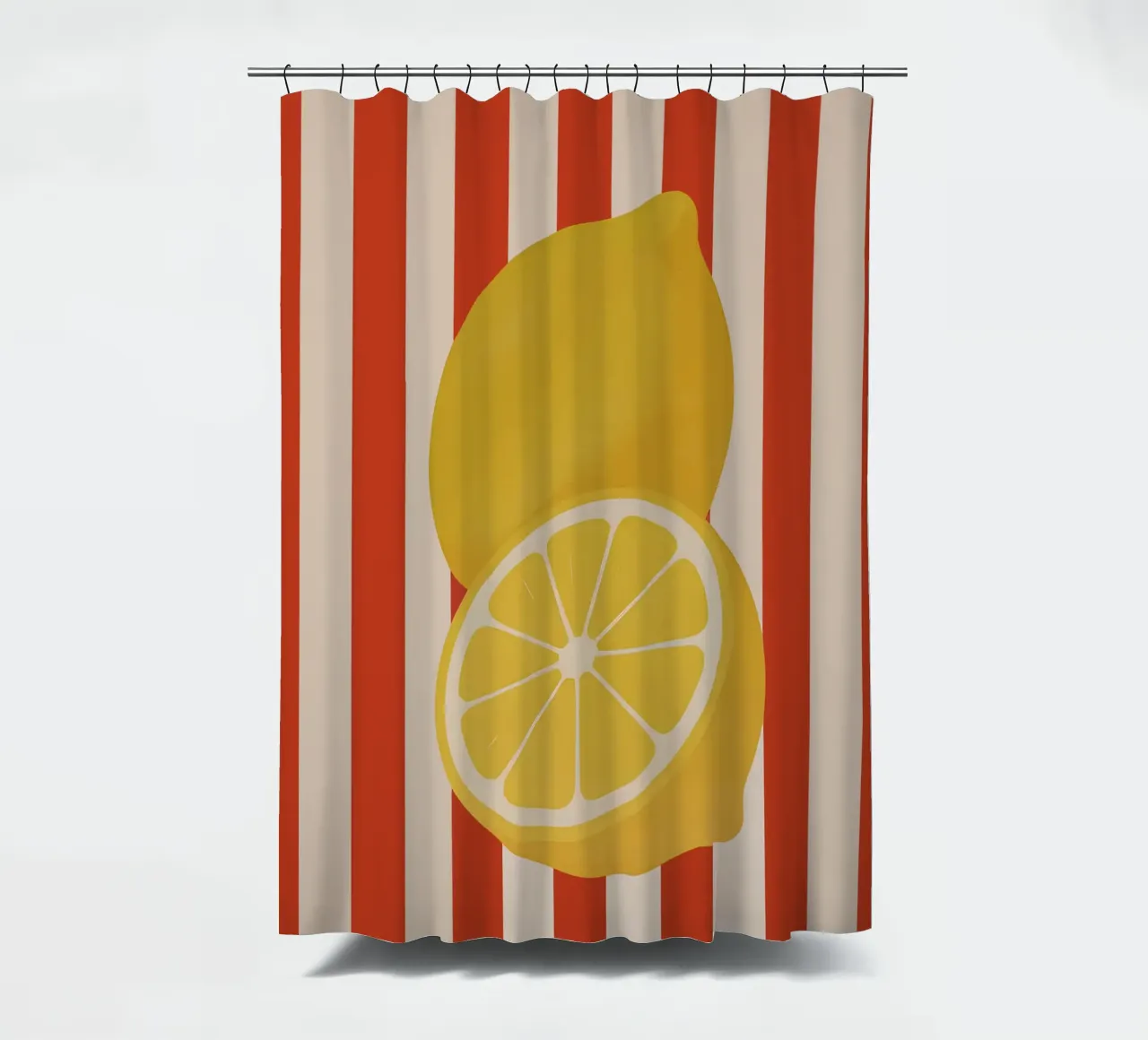 Zitrone Pop Art Duschvorhang von Attaboy Dsgn