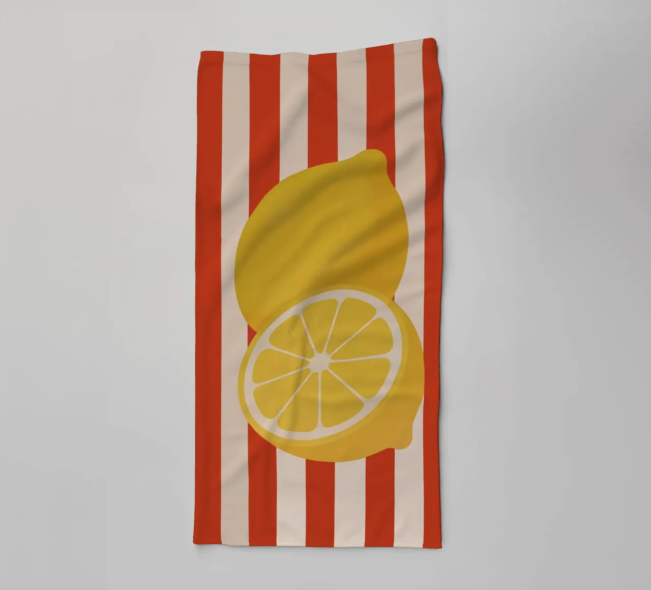 Zitrone Pop Art Handtuch von Attaboy Dsgn