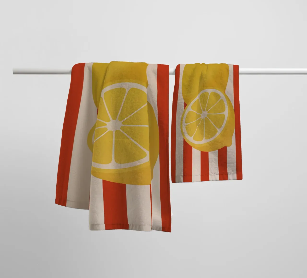 Zitrone Pop Art Handtuch von Attaboy Dsgn