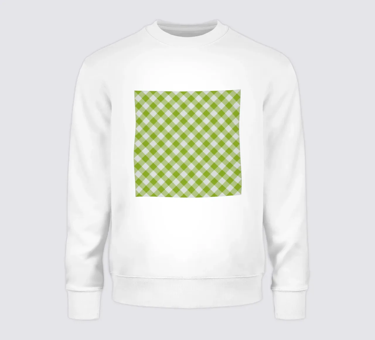 Gingham in verde felpa da Happy Littles