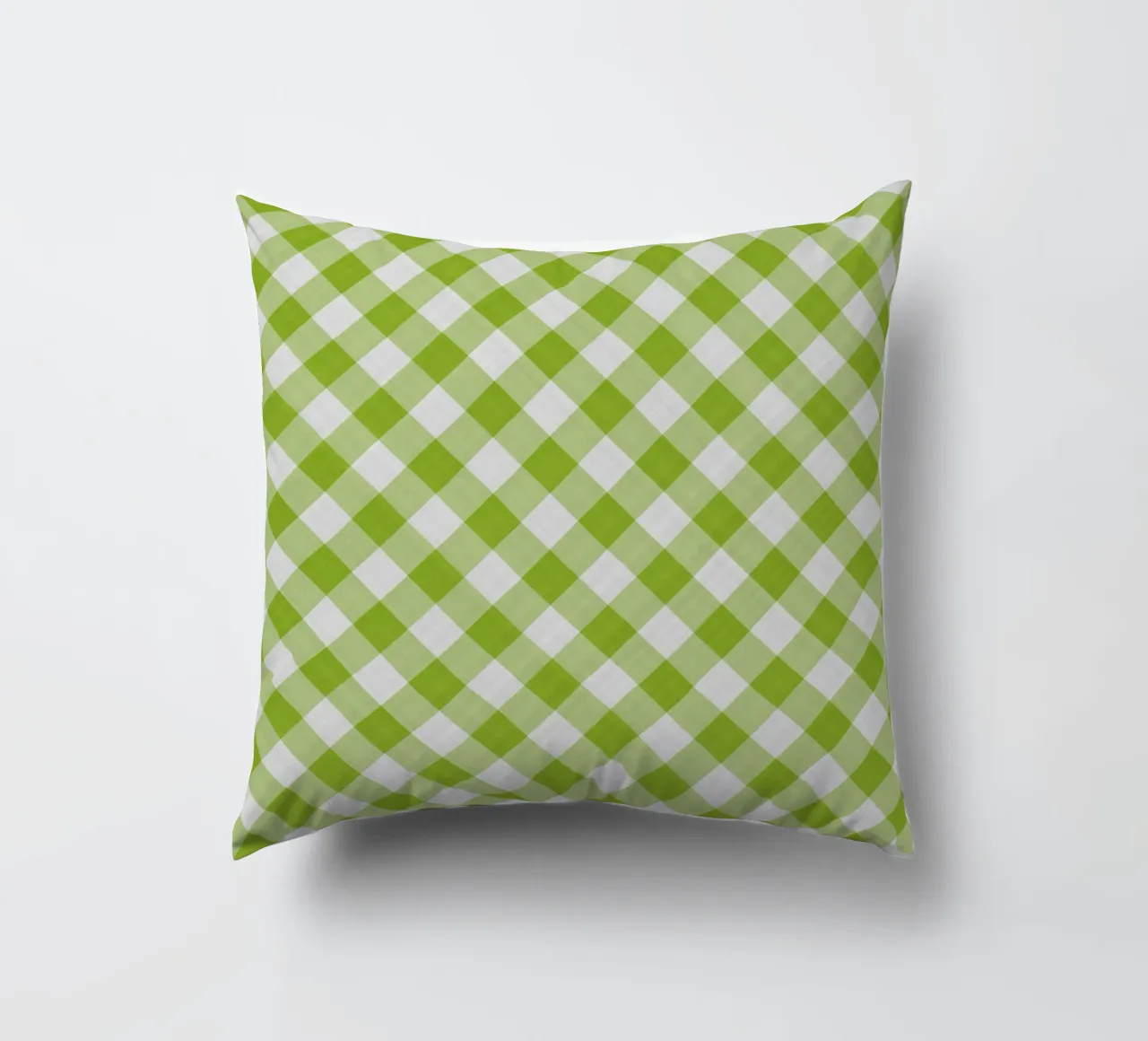 Gingham in verde cuscino da Happy Littles