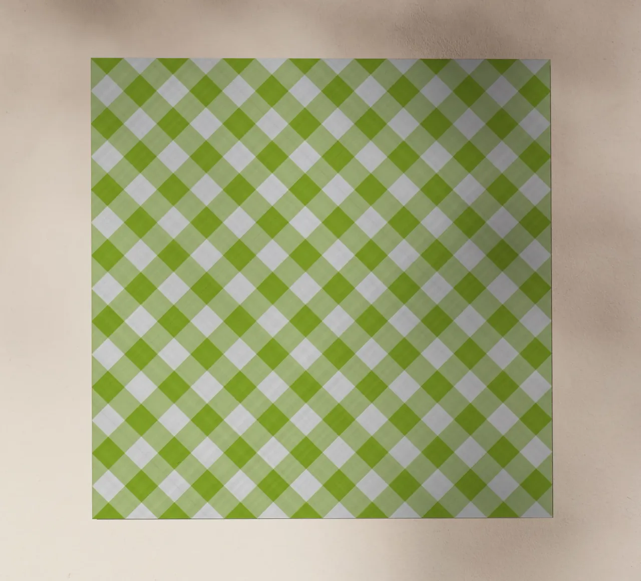 Gingham in verde pellicola backlit da Happy Littles