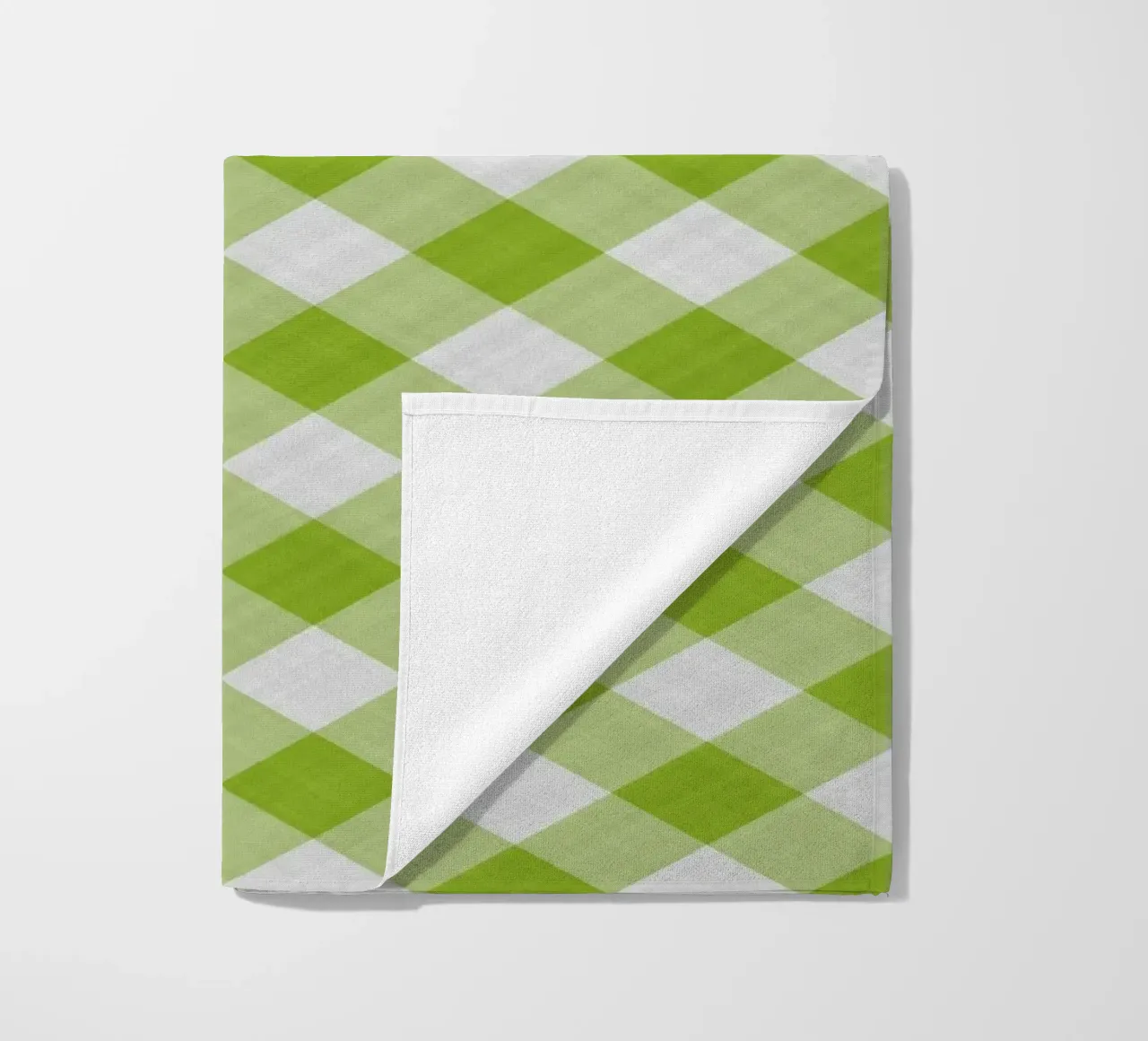 Gingham in verde telo mare da Happy Littles
