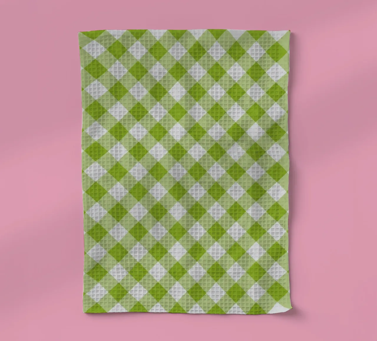 Gingham in verde canovaccio da cucina da Happy Littles