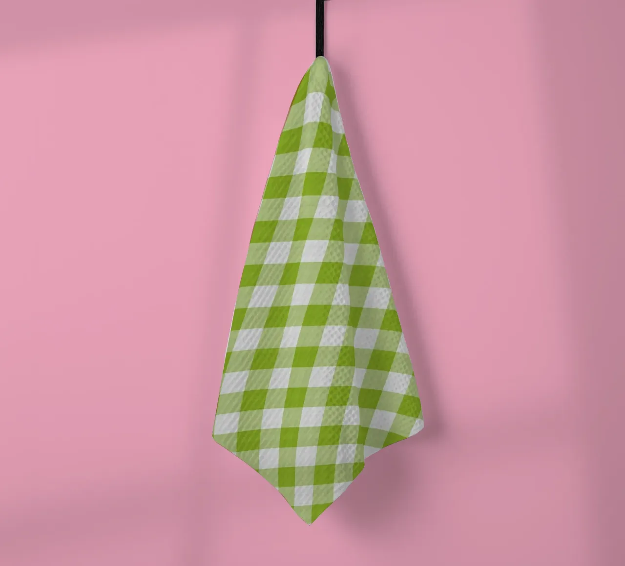Gingham in verde canovaccio da cucina da Happy Littles