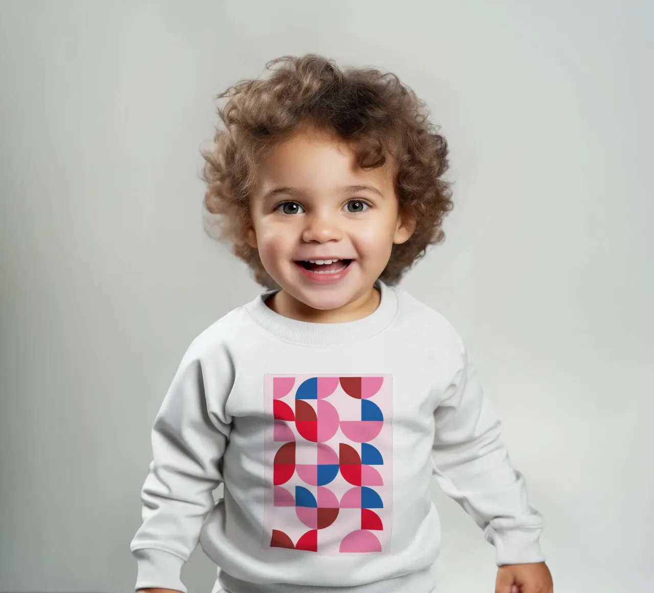 Bunte geometrische Harmonie - Bauhaus-inspirierte abstrakte Patte Baby Sweatshirt von NorwesClub