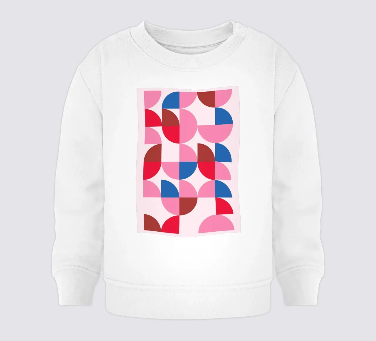 Bunte geometrische Harmonie - Bauhaus-inspirierte abstrakte Patte Baby Sweatshirt von NorwesClub