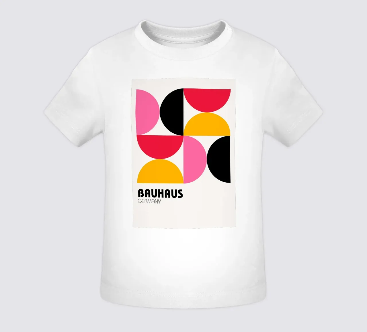 Bauhaus Germany Pop - Geometric Abstract Art Print baby t-shirt by NorwesClub