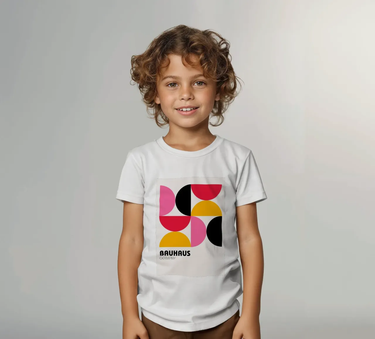 Bauhaus Germany Pop - Geometric Abstract Art Print kids t-shirt by NorwesClub