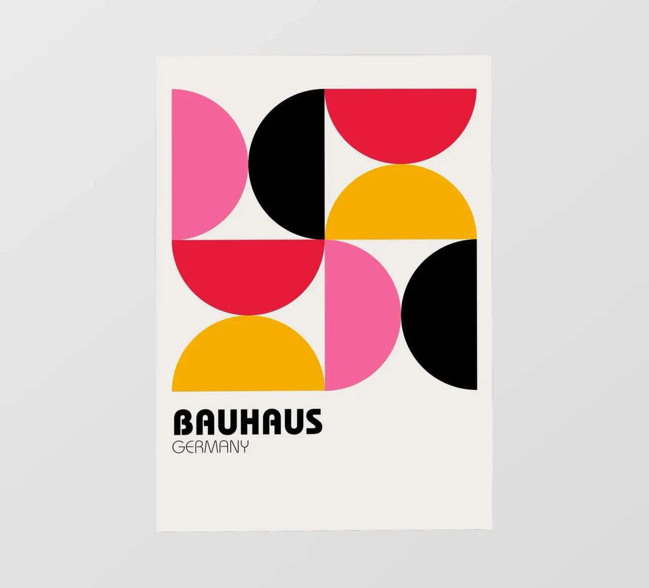 Bauhaus Germany Pop - Impression d'art abstrait géométrique papier peint photo de NorwesClub