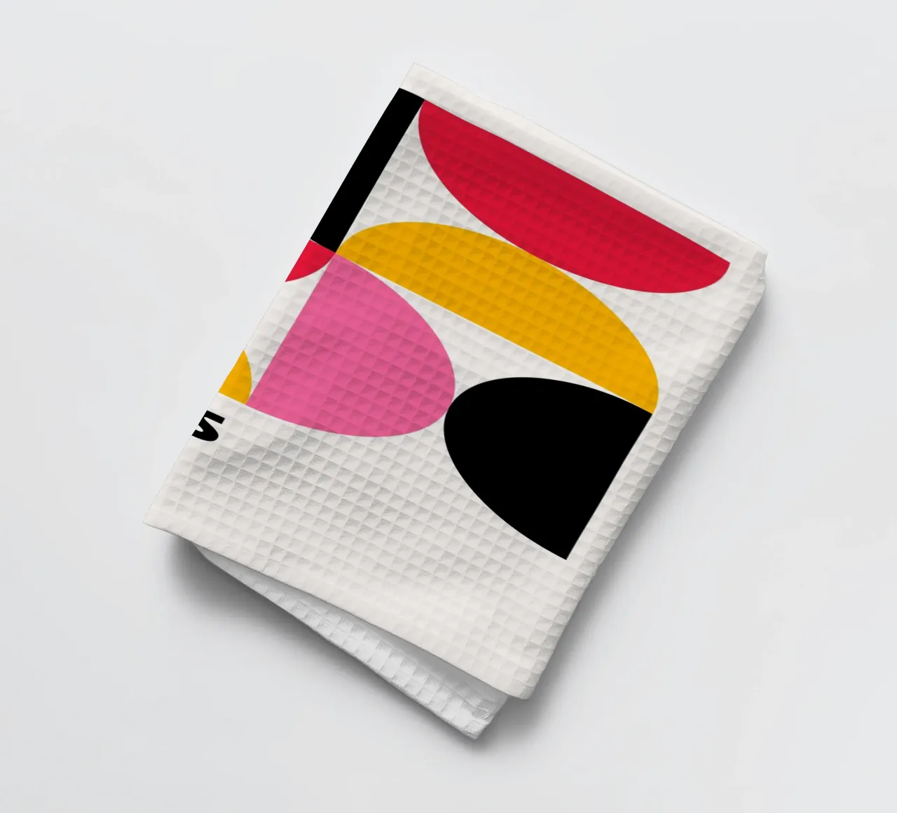 Bauhaus Germany Pop - Geometric Abstract Art Print tea towel by NorwesClub