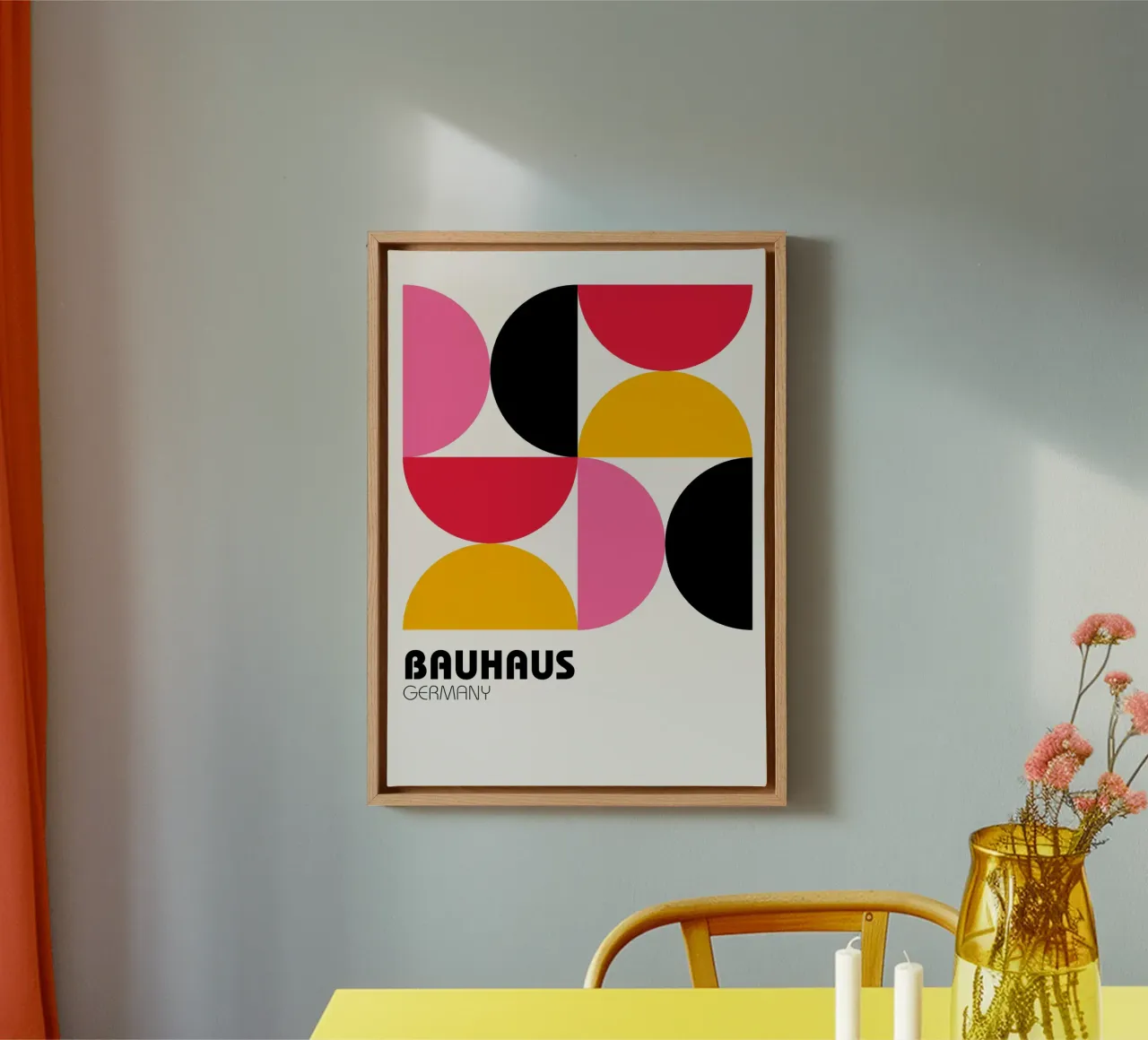 Bauhaus Germany Pop - Geometric Abstract Art Print canvas by NorwesClub